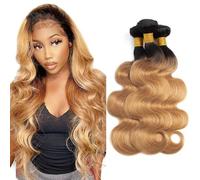 Bundle di capelli umani ombré 1B27 Body Wave Bundle 30,5 45,6 cm biondo miele fascio brasiliano non trattati capelli vergini 3 fasci 150 g