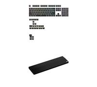 Bundle di GLORIOUS GPBT Backlit Keycaps Black + Ergonomic Wrist Rest - 65% / 75% - Wood - Black