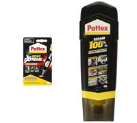 Bundle di Pattex Repair Extreme Super colla, Colla trasparente multimateriale per interni ed esterni, tubo 20g & Adesivo universale adatto a tutti i materiali PATTEX 100%, 100g