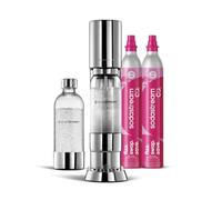 Bundle di sodastream Enso - Gasatore per realizzare acqua frizzante in acciaio + sodastream - Cilindro CO₂ Quick Connect, fino a 60L di acqua frizzante