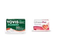 Bundle di YOVIS Rigenera e Ezimega Plus, Probiotici + Integratore Colesterolo, Fermenti Lattici Vivi, Calcio, Vitamina B12, Omega-3, Resveratrolo, Acido Folico, Monacolina K, Coenzima Q10, Vitamina B6