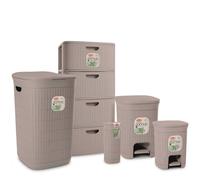Bundle Domus 5 Pezzi Cassettiera + Portabiancheria + 2 Pattumiere + Scopino
