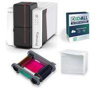 Bundle Evolis Primacy 2 Duplex con nastro Evolis YMCKO [R5F208E100], Cardpresso XXS Software e 100 carte di plastica