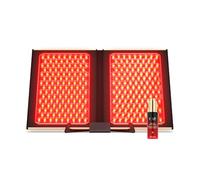 Bundle FAQ LED Dual Panel & Siero Peptidi - Lampada beauty 512 LED multicolore & infrarossi con siero viso acido ialuronico & peptidi - set portatile per pelle radiosa e copertura completa.