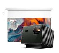 Bundle Home Theater anti-speckle: proiettore Valerion Pro2 4K Triple Laser con schermo motorizzato PureVision da 120"