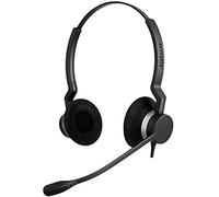 Bundle: Jabra Biz 2300 Duo Headset (nero) con cavo USB con sacchetto e cuscinetti auricolari in similpelle