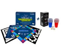 Bundle La Grande Trinkspielesammlung + Beerpong Set (22 Bicchiere, 3 Palle )