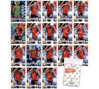 Bundle mit Match Attax UEFA Euro 2024 Germany - Pacchetto squadra - Belgio + custodie esclusive Collect-it