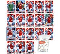 Bundle mit Match Attax UEFA Euro 2024 Germany - Pacchetto squadra - Danimarca + esclusive custodie Collect-it