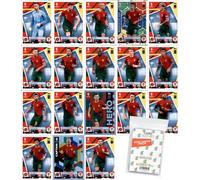 Bundle mit Match Attax UEFA Euro 2024 Germany - Pacchetto squadra - Portogallo + custodie esclusive Collect-it