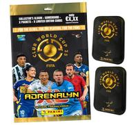 Bundle mit Panini FIFA Club World Cup 2025 - World Trading Cards - Mondiali - 1 Starter + 2 lattine + esclusivo biglietto di compleanno