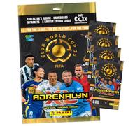 Bundle mit Panini FIFA Club World Cup 2025 - World Trading Cards - Mondiali - 1 Starter + 4 Booster + esclusivo biglietto di compleanno