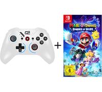 BUNDLE NINTENDO SWITCH UBISOFT Pro Pad X - Senza fili, Compatibile con PC e Console, Vibrazione