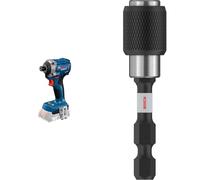 Bundle of Bosch Professional 18V System Avvitatore con percussione a batteria GDR 18V-215 (senza batteria/caricabatteria) + Bosch 1x Portabit PRO Quick Change Impact (145 x 65 mm)