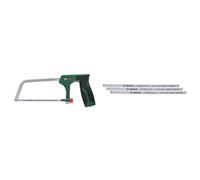 Bundle of Bosch scie a métaux 150mm + Bosch Set de 3 lames de scie alternative Precise 150 mm (lame bimétal durable pour coupes précises métal/plast./bois tendre)