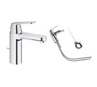 Bundle of GROHE Miscelatore Monocomando per Lavabo Eurosmart con Astina a Saltarello, Cromo, M 23325000 + GROHE Miscelatore bidet Eurosmart Cosmopolitan taglia S, 32839000