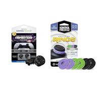 Bundle of KontrolFr PS Fr alaxy NeroGommini per Controller PS5 + KontrolFr nelli di precision | Rialzi Analogici Iconici per PlayStation 5 & PS4 | Controller di movimento con assistenza