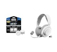 Bundle of KontrolFr PS Fr alaxy White Gommini per Controller PS5 | Rialzi Analogici per PS5 & PS4 + SteelSeries Arctis Nova 3P - Cuffie da gioco multipiattaforma wireless