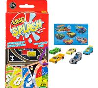 Bundle of Mattel Games UNO Splash Card Game with Water-Resistent Plastic Cards