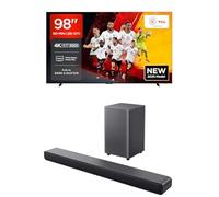 Bundle of TCL 98Q7C 98” QLED TV 4K QD-Mini LED, HDR Premium 2000, Google TV + TCL Sound Bar S55H Nero 40W