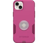 Bundle: OTTERBOX - Custodia per iPhone 14 Plus (INTO The Fuchsia) + PopSockets PopGrip (trasparente/glitter/argento)