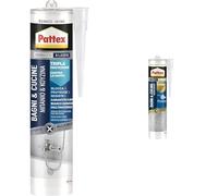 Bundle Pattex Bagni&Cucine 3x Protection, Silicone antimuffa in cartuccia, 1x300ml & Pattex Bagni&Cucine Rapido Trasparente, Sigillante antimuffa impermeabile in cartuccia, 1x300ml