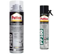 Bundle Pattex PU Solvent Pulitore per Schiuma PU,500 ml & Pattex PU Foam Schiuma Poliuretanica Universale PF 100 per Riempimenti, Coibentazioni, Insonorizzazioni e Sigillature in Infissi, 750ml