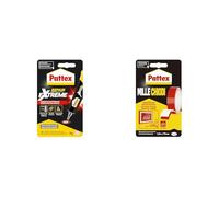 Bundle Pattex Repair Extreme Super colla, Colla trasparente multimateriale per interni ed esterni, 20g & Pattex Millechiodi Tape, Nastro biadesivo extra forte applicazioni permanenti, 19 mm x 1,5 m