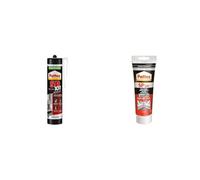 Bundle Pattex SP 101 Instant Tack Adesivo sigillante, applicabile sul bagnato, bianco, cartuccia da 280 ml & Pattex SP 101 Instant Tack Adesivo sigillante, bianco, tubo da 80ml