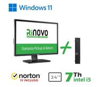 BUNDLE PC MINI DELL 3050-7050M INTEL CORE I5-7GEN. + MONITOR DELL 24" U2412M + N
