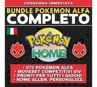 Bundle Pokémon ALPHA Completo HOME Shiny Living Dex Pokedex ZA Leggende Arceus
