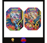 Bundle Pokemon TCG due Tin da Collezione Mega Charizard X E Y ex ITA