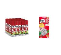 Bundle Pritt Colla Stick 25 x 11g, Colla per bambini sicura e affidabile, 25 stick x 11g & Pritt Flex Roller, Bianchetto a nastro per coprire ogni errore, Confezione da 2 (4.2mmx10m)