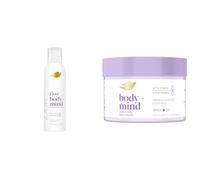 Bundle Routine di Dove Body + Mind Mousse Doccia 200 ml + Dove Scrub Corpo 295 ml, Lavanda e Latte d'Avena Esfoliante