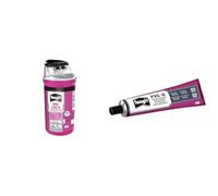 Bundle Tangit Uni-Lock, Filo sigillante per tubature in metallo e plastica, 1x80m & Colla PVC U Tangit, 125g