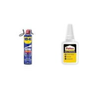 Bundle WD-40 MUP Lubrificante Spray Flexible 600 ml & PATTEX Colla Istantanea Extra Forte 50g