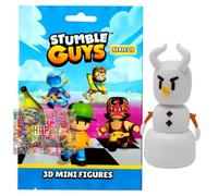 Bundle with Stumble Guys 3D - Personaggi da collezione serie 5, cromati, a scelta + esclusivo biglietto di compleanno (figura 5° Chills)