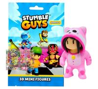 Bundle with Stumble Guys 3D - Personaggi da collezione serie 5, cromati, a scelta + esclusivo biglietto di compleanno (figura 8° Meowmer)