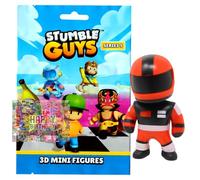 Bundle with Stumble Guys 3D - Personaggi da collezione serie 5, cromati, a scelta + esclusivo biglietto di compleanno (figura 4° Red Racer)