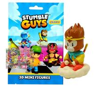 Bundle with Stumble Guys 3D - Personaggi da collezione serie 5, cromati, a scelta + esclusivo biglietto di compleanno (figura 13° pinza)