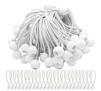 Bungee Ball Corde elastiche 75 pezzi,15 cm/6 pollici,Elastici Fissaggio per teloni, tende, baldacchino, striscioni, bandiere, bagagli da campeggio