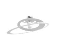 Plafoniera Industrial-Minimal Bungee Metallo Bianco 1 Luce E27 D70Cm