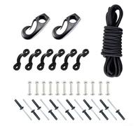 Bungee Rigging Essentials Set include una corda elastica da 2 5 m insieme ai fissaggi necessari come viti e rivetti