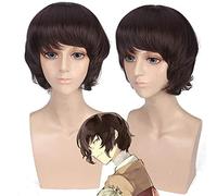 Bungo Stray Dogs Nakajima Atsushi parrucca cosplay anime corta parrucche sintetiche lanuginose grigio argento + cappuccio parrucca gratuito 1
