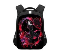 Bungo Stray Dogs Zaino Anime Nakahara Chuuya Dazai Osamu Zaino per la scuola in tela stampata 3D Zaino per computer portatile Borsa da viaggio per ragazzi e ragazze, Akutagawa Ryunosuke, 44*30.5*16CM