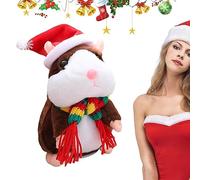 BUNIQ Criceto parlante | Criceto parlante ripete Quello Che dici,Animale di Peluche ripiene interattivo, Effetti sonori con Ripetizione della Voce Che Hai Detto, Divertente Regalo