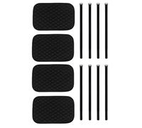 Bunk Bed Stairs Padding, 20x30cm PU Leather Non-Slip Protector with 30cm Straps, 4-Piece Comfortable Ladder Foot Support for Dorm, RV, Home, Indoor