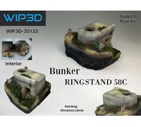 Bunker Tobruk Italiano / Tedesco Ring Stand 58 C sc 1/35 35133 stampa 3D WIP3D