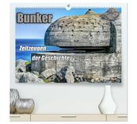 Bunker Zeitzeugen der Geschichte (hochwertiger Premium Wandkalender 2026 DIN A2 quer), Kunstdruck in Hochglanz: Bunker - Monumente aus Stahl und Beton