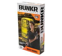 BUNKR -Battle Zones- Waste Barrel - bidone della spazzatura gonfiabile giallo - compatibile con Nerf, Laser X, X-Shot e BoomCo